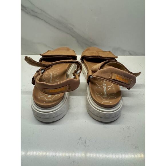 Timberland Women’s Size 7.5 Ray City Ankle Strap Sandal in beige nubuck leather - Picture 5 of 7